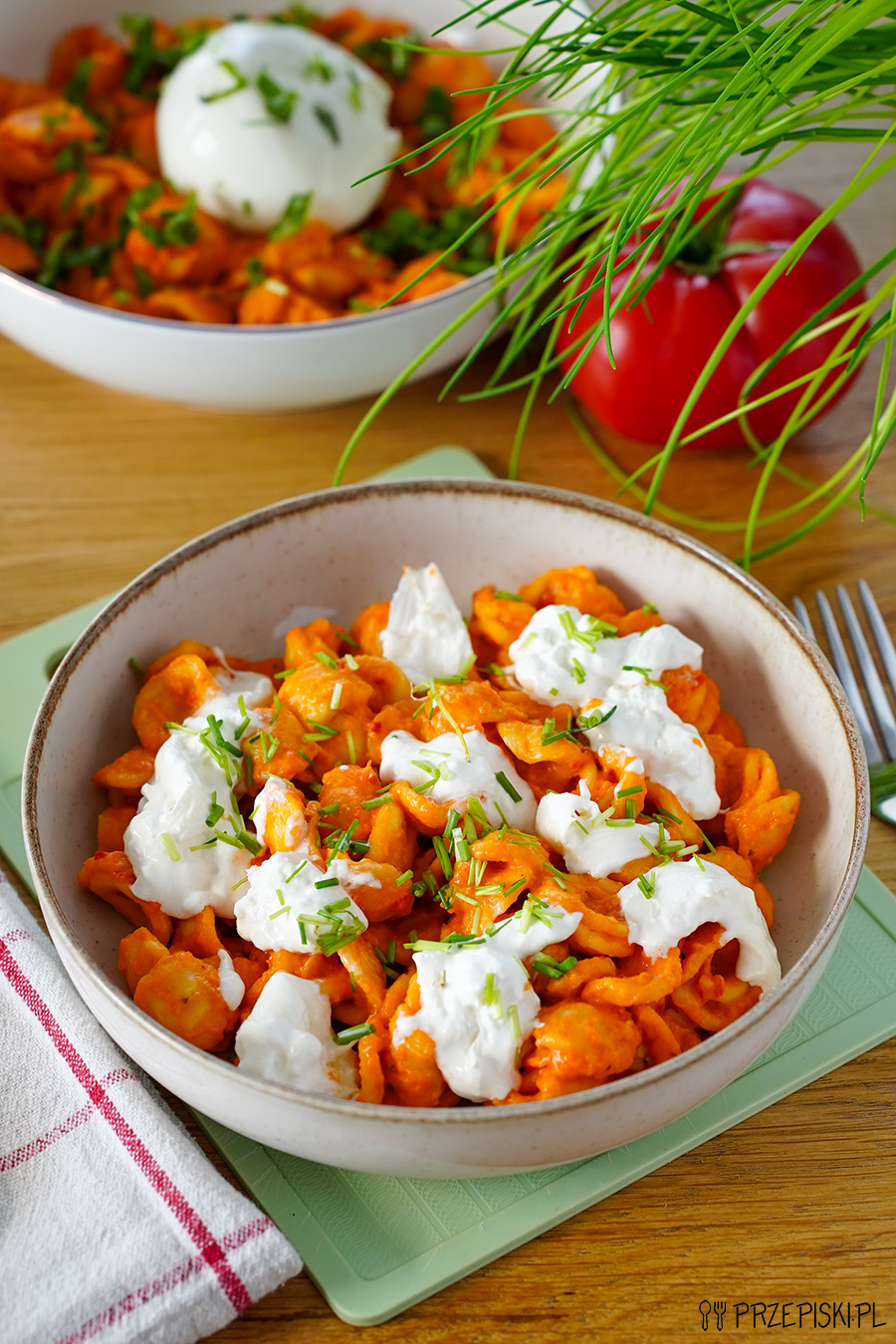 Makaron z pesto i burratą w 15 minut